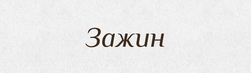 Зажин — Великий тлумачний словник сучасної української мови