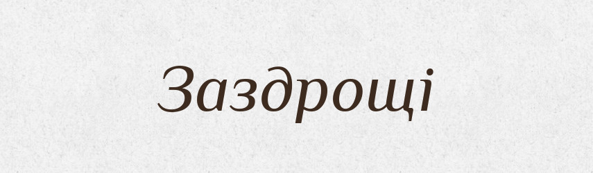 Заздрощі — Великий тлумачний словник сучасної української мови