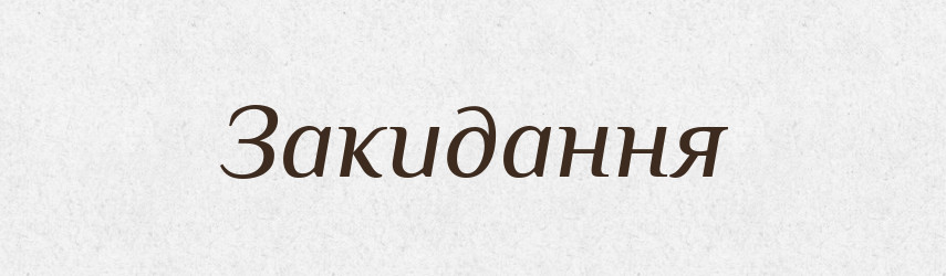 Закидання — Великий тлумачний словник сучасної української мови