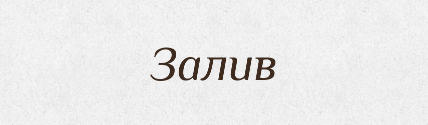 Залив — Великий тлумачний словник сучасної української мови