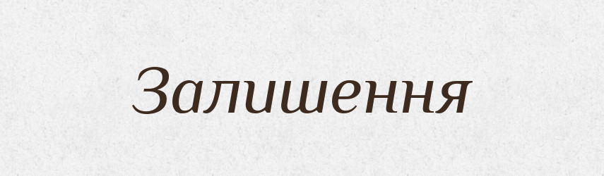 Залишення — Великий тлумачний словник сучасної української мови