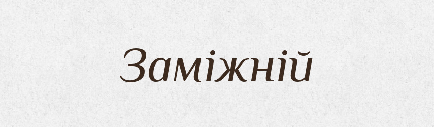 Заміжній — Великий тлумачний словник сучасної української мови
