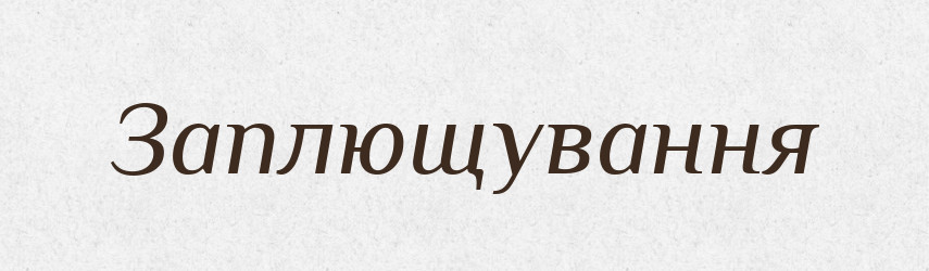 Заплющування — Великий тлумачний словник сучасної української мови