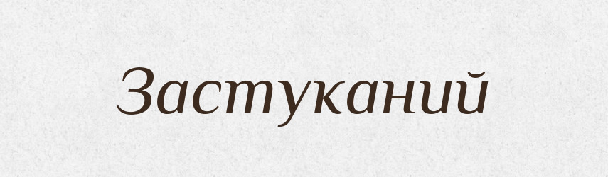 Застуканий — Великий тлумачний словник сучасної української мови