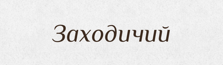 Заходичий — Великий тлумачний словник сучасної української мови