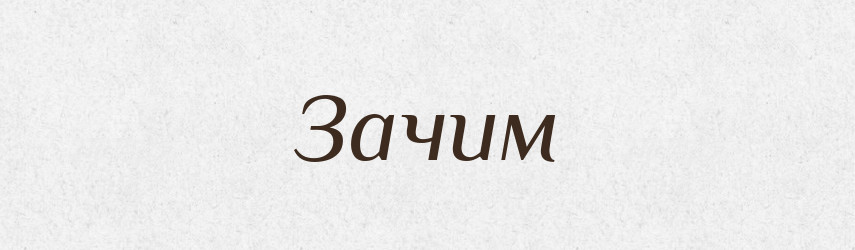 Зачим — Великий тлумачний словник сучасної української мови