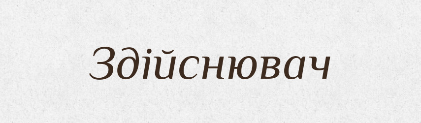 Здійснювач — Великий тлумачний словник сучасної української мови