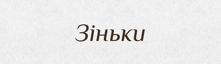 Зіньки — Великий тлумачний словник сучасної української мови