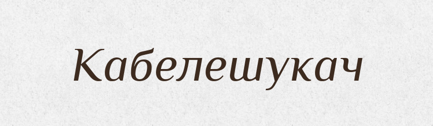 Кабелешукач — Великий тлумачний словник сучасної української мови