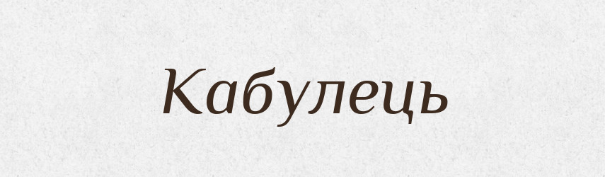 Кабулець — Великий тлумачний словник сучасної української мови