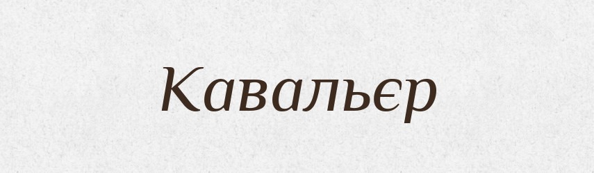 Кавальєр — Великий тлумачний словник сучасної української мови