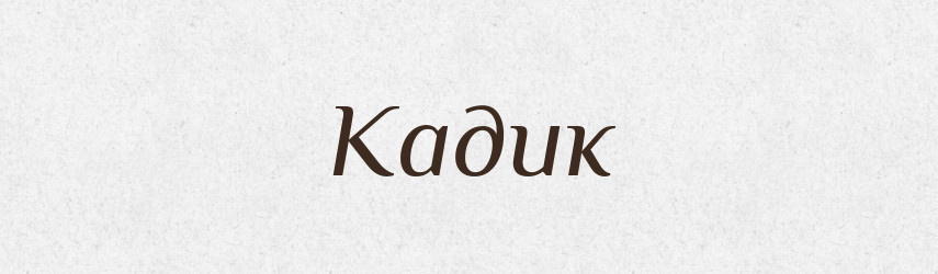 Кадик — Великий тлумачний словник сучасної української мови