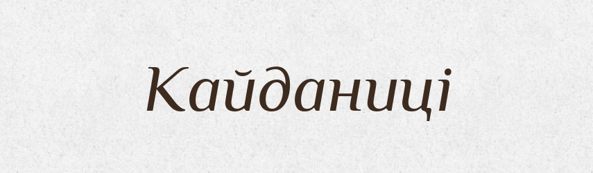 Кайданиці — Великий тлумачний словник сучасної української мови