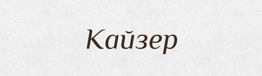 Кайзер — Великий тлумачний словник сучасної української мови