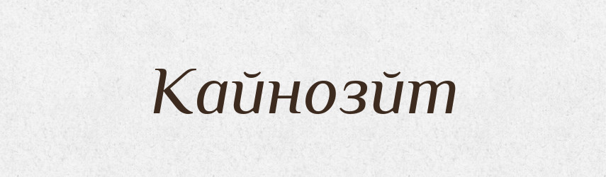 Кайнозйт — Великий тлумачний словник сучасної української мови