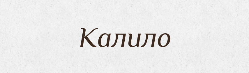 Калило — Великий тлумачний словник сучасної української мови