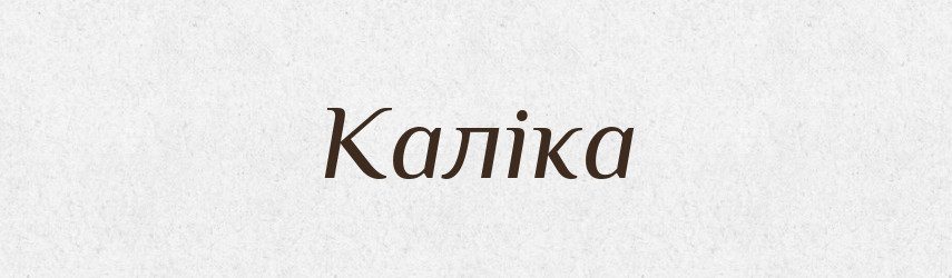 Каліка — Великий тлумачний словник сучасної української мови