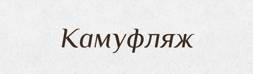 Камуфляж — Великий тлумачний словник сучасної української мови