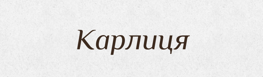 Карлиця — Великий тлумачний словник сучасної української мови
