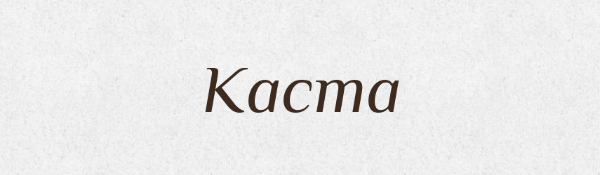 Каста — Великий тлумачний словник сучасної української мови