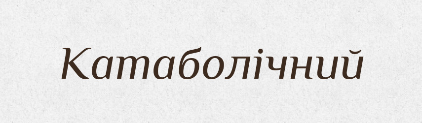 Катаболічний — Великий тлумачний словник сучасної української мови