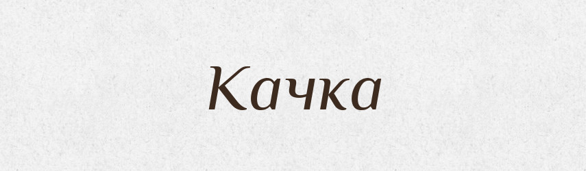 Качка — Великий тлумачний словник сучасної української мови