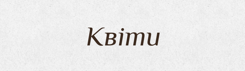 Квіти — Великий тлумачний словник сучасної української мови