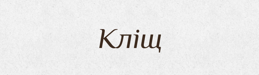 Кліщ — Великий тлумачний словник сучасної української мови