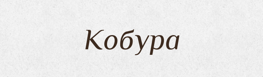 Кобура — Великий тлумачний словник сучасної української мови
