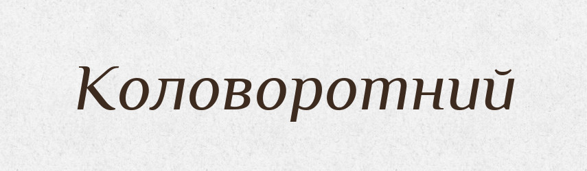 Коловоротний — Великий тлумачний словник сучасної української мови