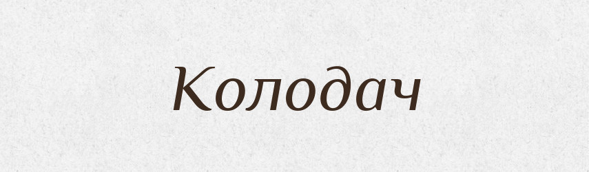 Колодач — Великий тлумачний словник сучасної української мови