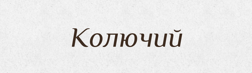 Колючий — Великий тлумачний словник сучасної української мови