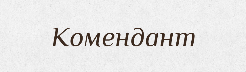 Комендант — Великий тлумачний словник сучасної української мови