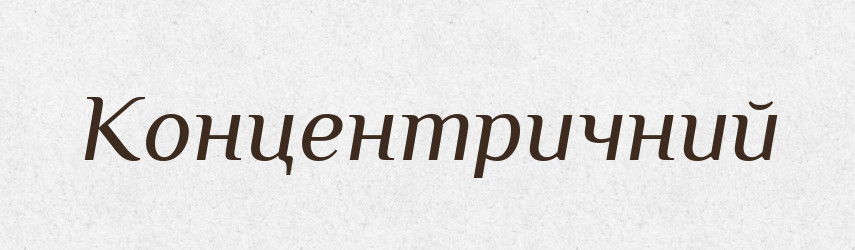 Концентричний — Великий тлумачний словник сучасної української мови