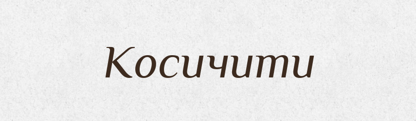 Косичити — Великий тлумачний словник сучасної української мови