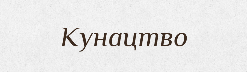 Кунацтво — Великий тлумачний словник сучасної української мови