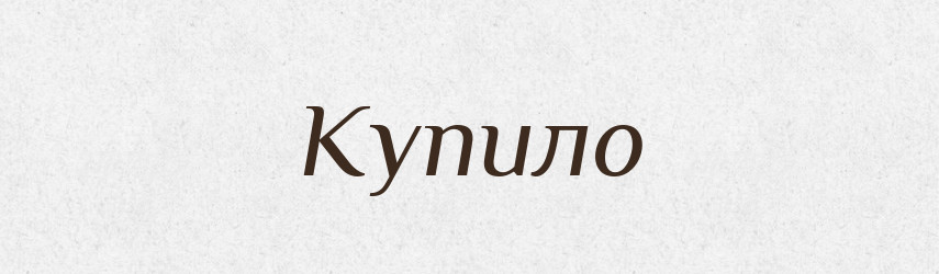 Купило — Великий тлумачний словник сучасної української мови
