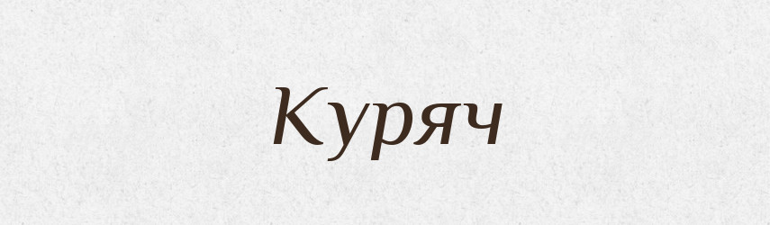 Куряч — Великий тлумачний словник сучасної української мови