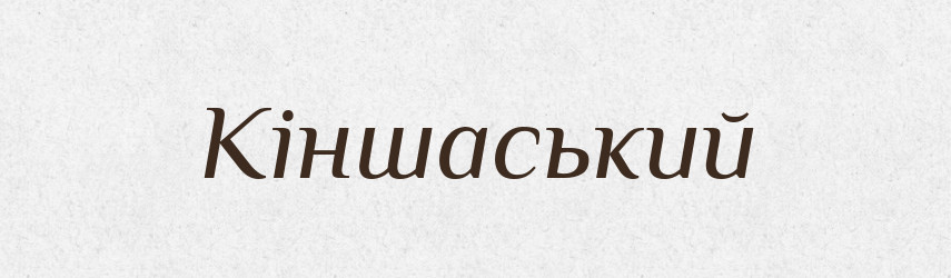 Кіншаський — Великий тлумачний словник сучасної української мови