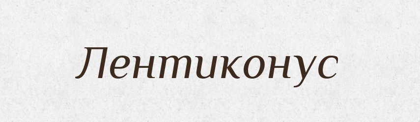 Лентиконус — Великий тлумачний словник сучасної української мови