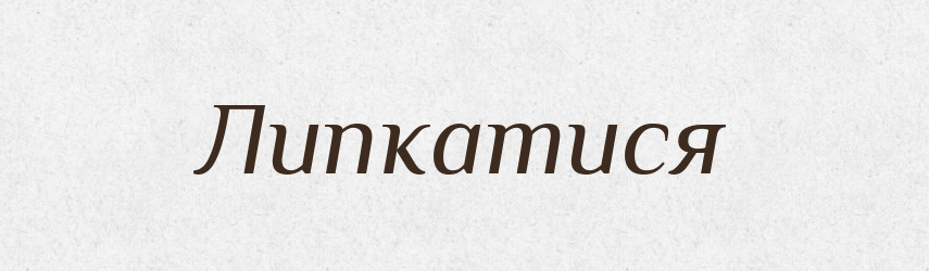 Липкатися — Великий тлумачний словник сучасної української мови