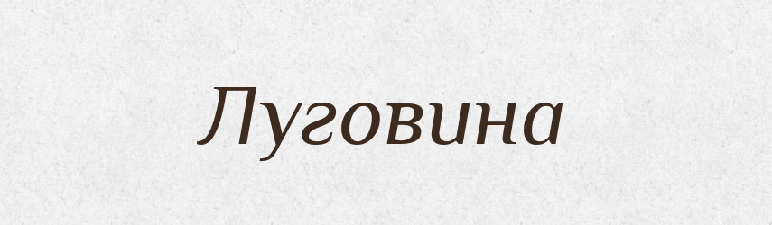 Луговина — Великий тлумачний словник сучасної української мови