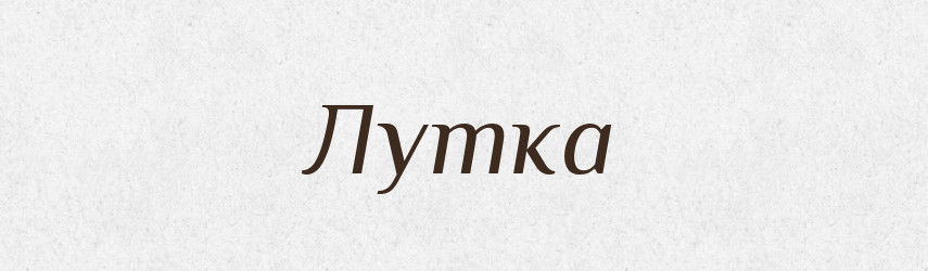Лутка — Великий тлумачний словник сучасної української мови