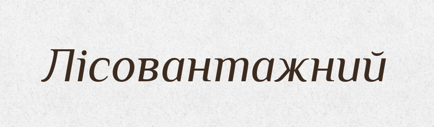Лісовантажний — Великий тлумачний словник сучасної української мови