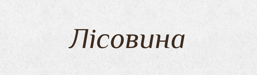 Лісовина — Великий тлумачний словник сучасної української мови