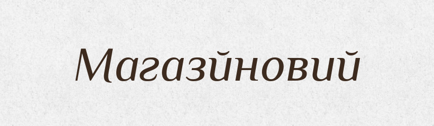 Магазйновий — Великий тлумачний словник сучасної української мови