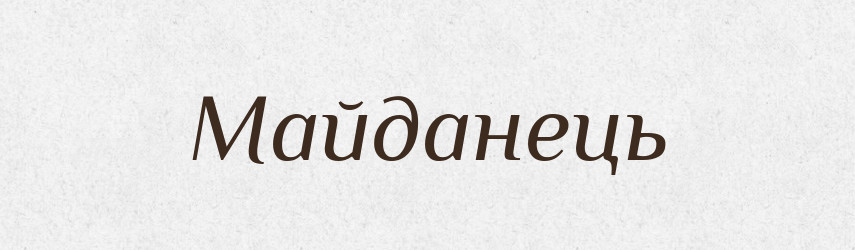 Майданець — Великий тлумачний словник сучасної української мови