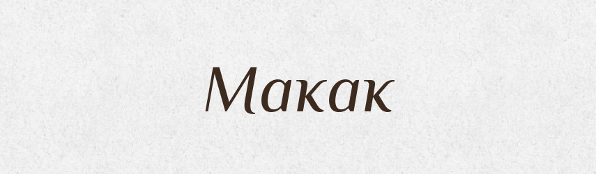 Макак — Великий тлумачний словник сучасної української мови