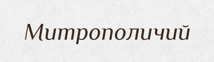 Митрополичий — Великий тлумачний словник сучасної української мови
