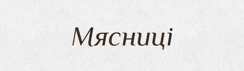 Мясниці — Великий тлумачний словник сучасної української мови